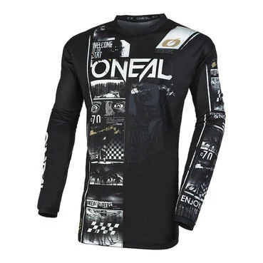 O Neal Element Attack V.23 Jersey Black White Черный