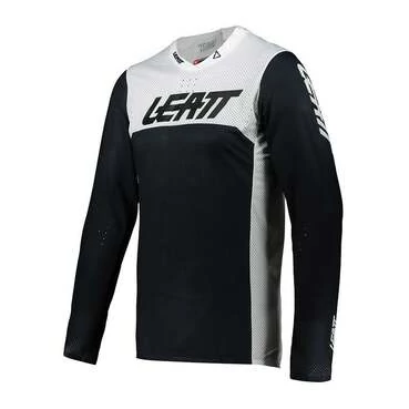 Leatt 5.5 Ultraweld Jersey Black White Черный