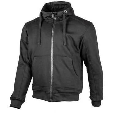 Casual Motorcycle Sweatshirt Gms GRIZZLY WP Black