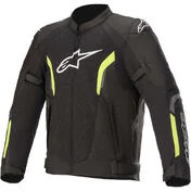 Motorcycle мотокуртка In Alpinestars AST V2 AIR Black Yellow Fluo fabric