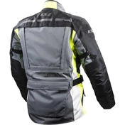 LS2 technical motorcycle jacket Lance Man WP Triple Layer Certified Yellow Gray