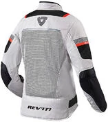 Women's Motorcycle Jacket Perforated Rev'it TORNADO 3 LADIES Silver Black