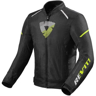 Rev'it SPRINT H2O Motorcycle мотокуртка Black Yellow Fluo