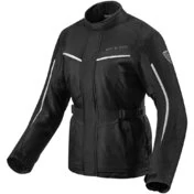 Rev'it VOLTIAC 2 LADIES Touring Fabric Women's Motorcycle Jacket Black Silver