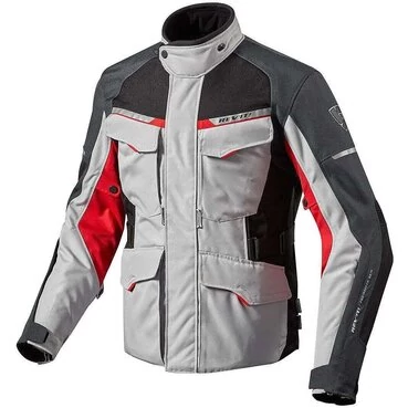Fabric Motorcycle мотокуртка Rev'it OUTBACK 2 Silver Red