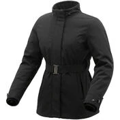 Women's Motorcycle Jacket in Tucano Urbano CORTINA Black Lamiter Fabric