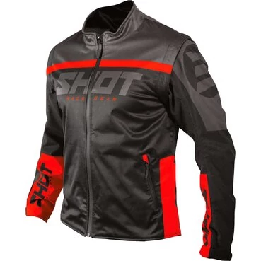 Shot SoftShell Lite 2.0 Waterproof мотокуртка Black Red