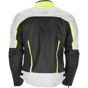 Technical Motorcycle Jacket in Acerbis X-MAT CE Gray Yellow Fabric