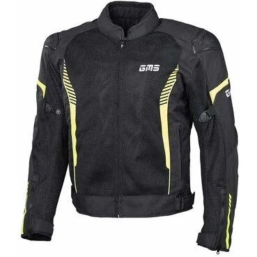 Summer Motorcycle Jacket Gms SAMU Mesh Black Yellow