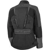 Woman Motorcycle Jacket In Hevik Touring STELVIO Lady Ligth Black Gray Fabric