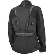 Woman Motorcycle Jacket In Hevik Touring STELVIO Lady LIGHT Black Fabric