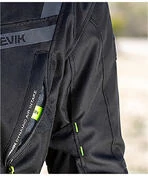 Motorcycle Jacket In Hevik Touring STELVIO Fabric Black Yellow