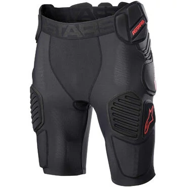 Alpinestars BIONIC PRO Protective Shorts Black Red