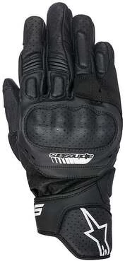 Motorcycle мотоперчатки Leather Perforated Alpinestars SP-5 Black