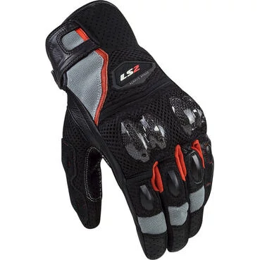 Ls2 Spark 2 Air мотоперчатки Black Grey Red Серый