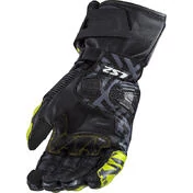 Motorcycle Racing Gloves Ls2 Feng CE Black Yellow Fluo