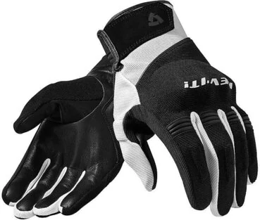 Rev'it MOSCA Black White Fabric Motorcycle мотоперчатки
