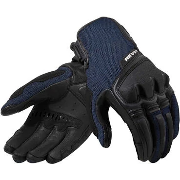 Rev'it DUTY Black Blue Summer Motorcycle мотоперчатки
