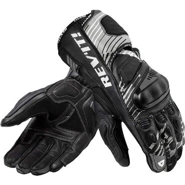Rev'it APEX White Black Leather Motorcycle мотоперчатки