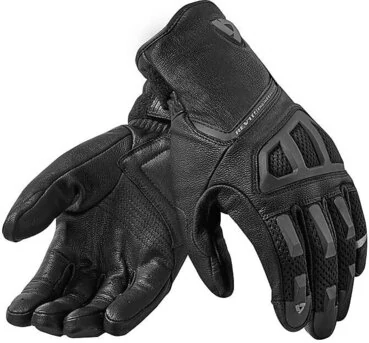 Moto Leather Gloves Rev'it ION Black