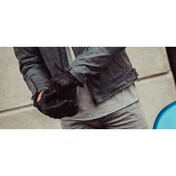 Rev'it HAWK Black Leather Motorcycle Gloves