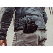 Rev'it HAWK Black Leather Motorcycle Gloves