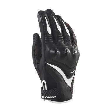 Clover Raptor 3 мотоперчатки Black White Белый
