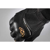 Ixon RS Shine 2 lady Summer Motorcycle Gloves In Black Gold Leather and Fabric
