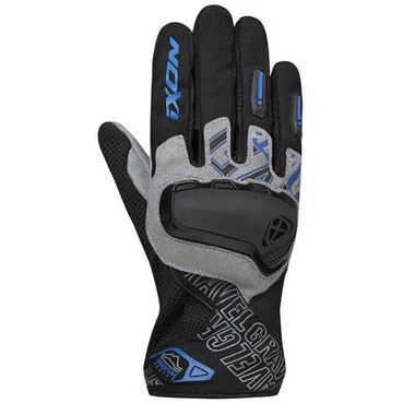 Ixon GRAVEL Summer Motorcycle мотоперчатки Black Gray Blue