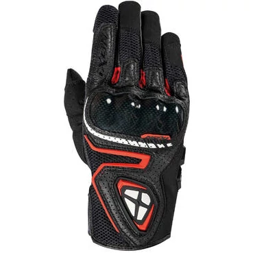 Ixon RS5 AIR Black Red Summer Leather Motorcycle мотоперчатки