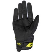 Mid Season Ixon MS FEVER Motorcycle Gloves Black White Bright Yellow