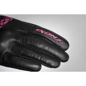 Ixon RS Shine 2 lady Summer Motorcycle Gloves In Black Fuchsia Leather and Fabric