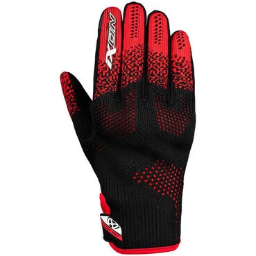 Ixon IXFLOW KNIT Summer Motorcycle мотоперчатки Black Red