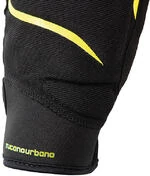 Women's Motorcycle Gloves in Urban Tucano Fabric 9961HW LADY MIKI Black Yellow Fluo