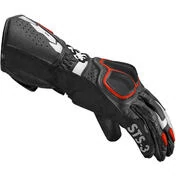 Spidi STS-3 Red Touring Leather Motorcycle Gloves