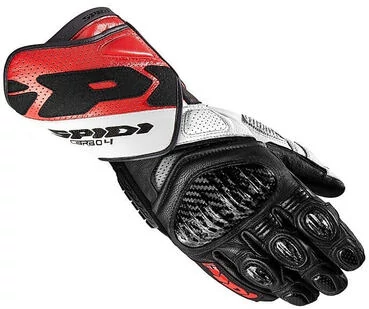 Spidi Racing Leather мотоперчатки CARBO 4 Black Red