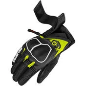 Spidi X GT Summer Motorcycle Gloves Black Yellow Fluo