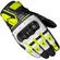 Spidi G-CARBON Racing Leather Motorcycle мотоперчатки White Yellow