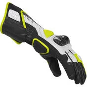 Spidi STR-6 Motorcycle Gloves Black Yellow Fluo
