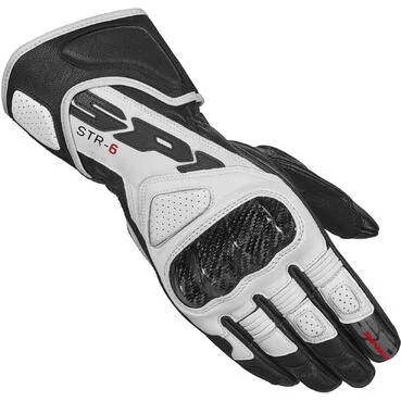 Spidi STR-6 Motorcycle мотоперчатки Black White