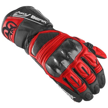 Berik Pista 2.0 Leather мотоперчатки Black Red Красный