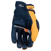 Five E2 Orange Motorcycle Gloves