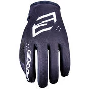 Five MXF3 Motorcycle Gloves Black White
