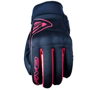 Five GLOBE Motorcycle Gloves Black Red