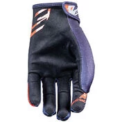 Five MXF4 SCRUB Motorcycle Gloves Gray Red Fluo