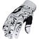 450 Liquid Marble Cross glove White