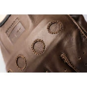 Leather Gloves Custom Blauer ROUTINE Brown