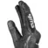 GMS STRIKE Black Leather Motorcycle Gloves