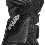GMS STRIKE Black Leather Motorcycle Gloves