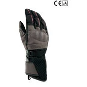 Motorcycle Gloves in OJ HIDEAWAY Black Red Fabric